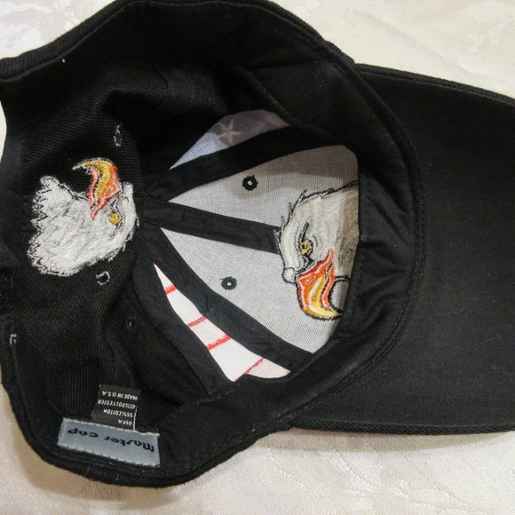 Black Cap USA Flag Eagle Stars  Embroidery Baseball Cap Master Cap - Picture 6 of 9